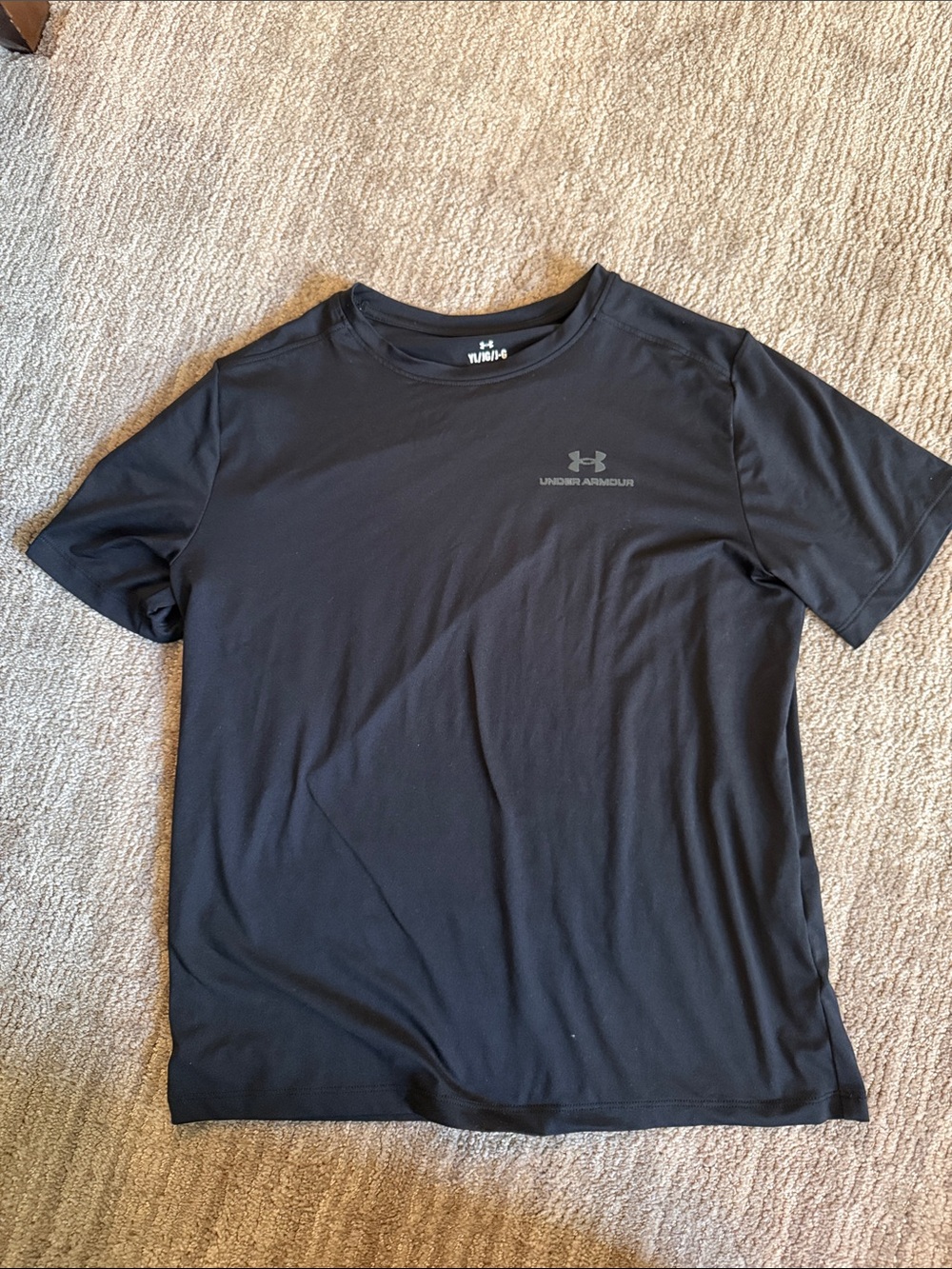Under Armour Black Short-Sleeve Athletic Tee